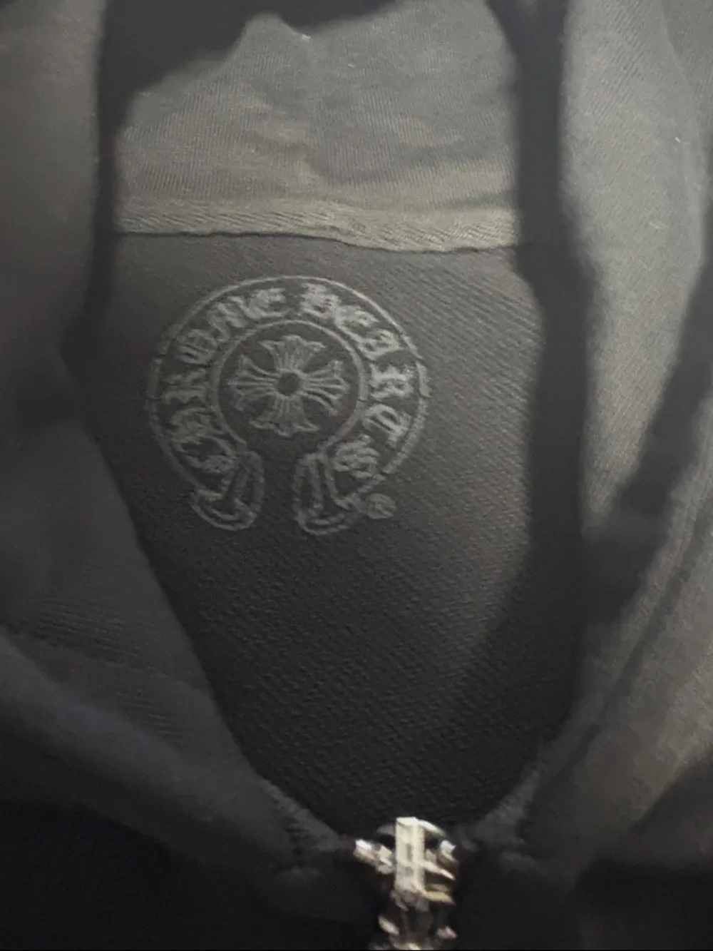 Chrome Hearts Black Hoodie with White Sleeve Prints - Picture 5 of 8